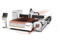 China Fiber Metal Laser Cutting Machine With 3 Ways Auto Exchange Cutting Gas Paths supplier