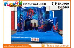 China Bule Commercial Inflatable Slide / Castillos Hinchables Spiderman Jumping Castle supplier