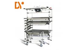 China Inclined Tubular Anti Static Workbench Industrial Assembly Line supplier