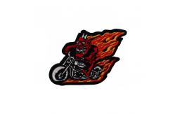 China Environmental Polyester Embroidered Biker Patches For T-Shirt Decoration supplier