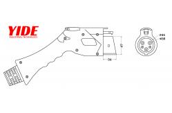 China 16A / 32A EV Charging Gun Electric Car Cable Gun Interlock IP68 supplier