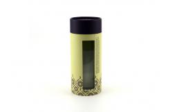 China UV Varnishing Cosmetic Paper Tube Packaging Custom Transparent Window supplier