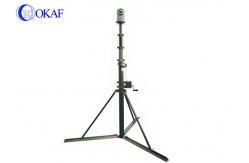 China Mobile Telescopic Mast Pole Average Lift Speed 4m / Min 3° Torsion Accuracy supplier