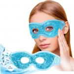 Plush Backing Cooling Eye Mask , Reusable Gel Eye Mask For Sleeping for sale