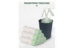 China Eco Friendly Thick 0.05mm Recyclable Garbage Bags With Drawstring supplier