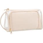 Transparent Cosmetic Case Travel Makeup Zipper Pouch Toiletry Bag with Handle for sale