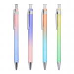 Aluminum Metal Gradient Color Ballpoint Pen 1.0mm Press Type Gift Ball Pen for sale