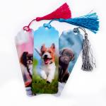Puppies And Kittens bookmark for reader 3D Lenticular Bookmark Promotions for sale