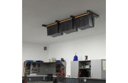 China Silver Heavy Duty Ceiling Container Bin Rack The Ultimate Overhead Storage Solution supplier