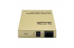 China 10/100Mbps Fiber Optic Ethernet Unmanaged Media Converter Dual Fiber 220V AC Input supplier