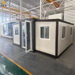 Eco Friendly Prefab Steel Frame House Double Wing Expandable Container House for sale