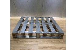 China Standard 4 Way Metal Storage Pallet  Solid Cold Room  Galvanized Steel Pallet supplier