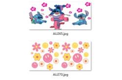 China Removable Adhesive 0.1mm UV DTF Decals Custom UV Transfer Stickers supplier
