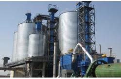 China Galvanized Raw Material Silo Granular Stainless Steel Silo With Conical Roof supplier