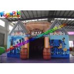 Waterproof Inflatable Bar Tent , House Inflatable Event Tent With Barrel for sale