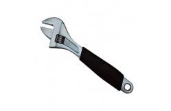 China Customized Support ODM Carbon Steel Adjustable Wrench with Full Polish and PVC Handle supplier