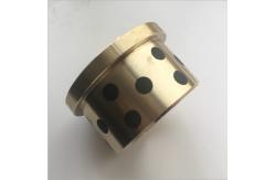 China Gold Graphite Plugged Bushings , Phosphor Bronze Bearings CuSn6Zn6Pb3 Material supplier