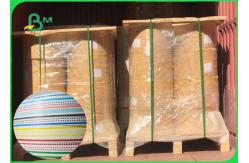 China 60GSM FDA Approved All Yellow Stripe Paper Harmless To Make Straw Paper supplier