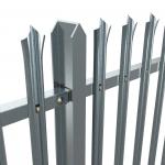 2.0mm 3.0mm Steelway Fence Secure Palisade Galvanised Metal Security Fencing for sale