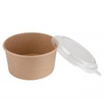 Wholesale paper disposable Take Away 190gsm Custom Kraft Brown Paper Bowl for sale