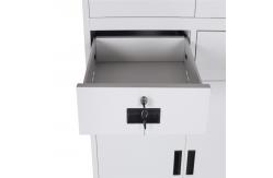 China 0.6mm Frosted Glass File Cabinet With 2 Drawers supplier