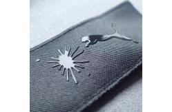 China Screen Printing Silicone 3D Logo 5cm Printed Fabric Labels supplier