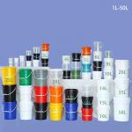 Round 5 Gallon Plastic Pail Paint Buckets With Lids Handle Water Barrel Plastic for Paint for sale