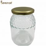 EU Style Honey Jar 746ml Honey Packaging Glass Storage Jar With Mental Lid for sale