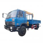 Cargo Truck Mounted   Crane     Straight Boom Crane  Lifting  Truck for sale