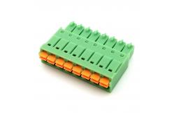 China 300V 8A Plug In Terminal Block HQ15EDGKN 3.5mm 3.81mm Pitch supplier