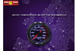 China 12v Auto Water Temperature Gauge Low Noise Aluminum Coolant Temperature Gauge supplier