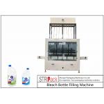 PLC Control 10 Heads Gravity Bottle Filling Machine For 1 - 5L Bleach Cleaner for sale
