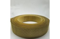 China 2mm X4mm Aperture Flatten Expanded Brass Mesh For Room Shielded supplier