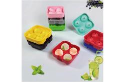 China Easy Release Flexible Silicone Ice Cube Tray Molds Odorless And Environmentally Friendly supplier