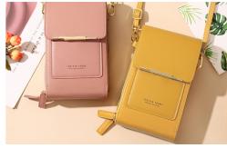 China Mirror Touch Screen Mobile Phone Bag Wallet Card Case Female Shoulder Bag supplier