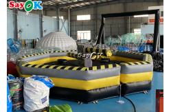 China Inflatable Carnival Games 7m Crazy Inflatable Wipeout Game Meltdown Machine For Amusement supplier