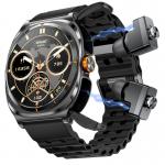 New GT98 Ultra Smart Watch Men TWS Headset 2 In 1 NFC 1.53'' AMOLED Tracker Health for sale