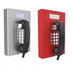 Customized Grey Or Red Heavy Duty Analog / SIP Phone With LCD Display for sale