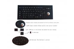 China IK09 Vandal Resistant Industrial Keyboard With Trackball supplier
