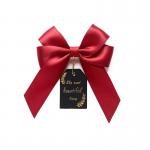 China Elegant Gift  Box Chocolate Hang tag  Decorative Satin ribbon Pre-tie Decorative Bows for sale