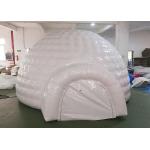 White Inflatable Igloo Tent Outside Diameter 4.8 Meter CE Certificated