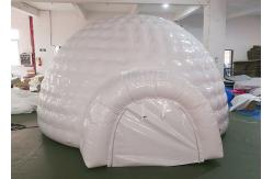 China White Inflatable Igloo Tent Outside Diameter 4.8 Meter CE Certificated supplier