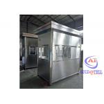 Full Stainless Steel Modular Ticket Booth Air Conditioner Configuration Near Sea Use for sale