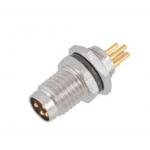 Industrial M8 Male Front Mount Socket PCB 5crew M8*0.5 with IP67 Waterproof and 3/4pin Screw Terminal for sale