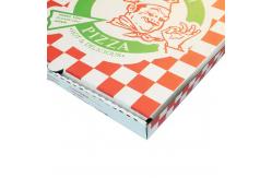 China Customized takeaway pizza box eco-friendly and biodegradable fast food packaging paper box supplier