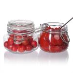 Air Sealed Glass Food Jars With Clip Lid 100ml 200ml for sale