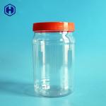 Leak Proof 850ML 28 OZ Clear Plastic Jar For Milk Candy Snacks for sale