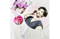 China Hot Sale Custom Kpop Lenticular Printing 3D Lenticular Plastic Hand Fans supplier
