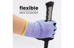China Logo Custom A6 Cut Resistant Gloves With Sandy Nitrile Coating / Touchscreen Compatibility supplier