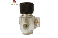 China Aluminium Commercial CO2 Mini Gas Regulator With 1.8K Burst Safety Valve supplier